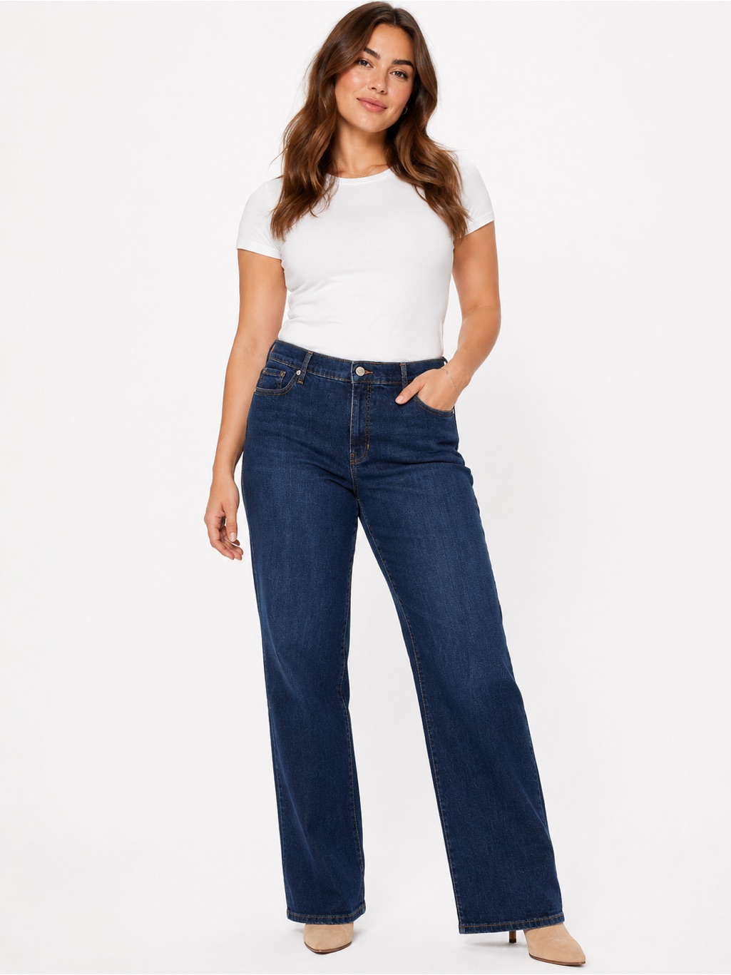 Banana Republic Curvy Straight Jeans Women’s 31/12 Dark Wash Stretch Nwt